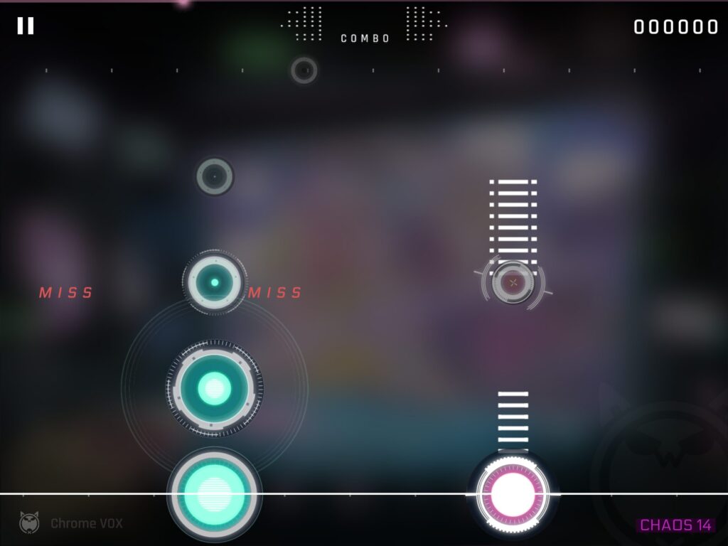 CytusⅡのプレイ画面