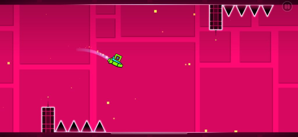 Geometry dash　プレイ画面