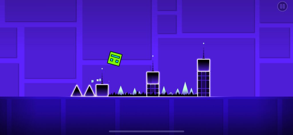 Geometry dash　プレイ画面